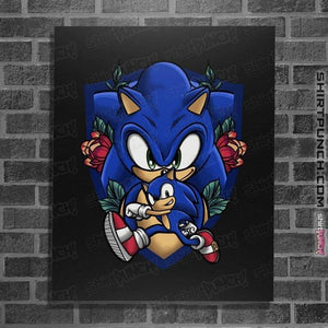 Daily_Deal_Shirts Posters / 4"x6" / Black Sonic The Hedgehog