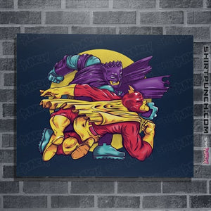 Daily_Deal_Shirts Posters / 4"x6" / Navy The Bart Knight