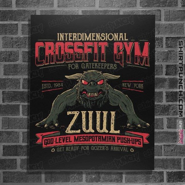 Daily_Deal_Shirts Posters / 4"x6" / Black Interdimensional Crossfit