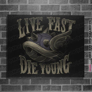 Shirts Posters / 4"x6" / Black Live Fast Die Young