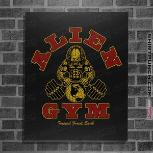 Daily_Deal_Shirts Posters / 4"x6" / Black Alien Gym