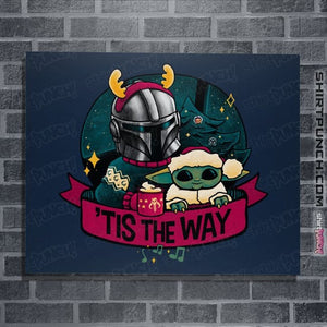 Daily_Deal_Shirts Posters / 4"x6" / Navy Tis The Way