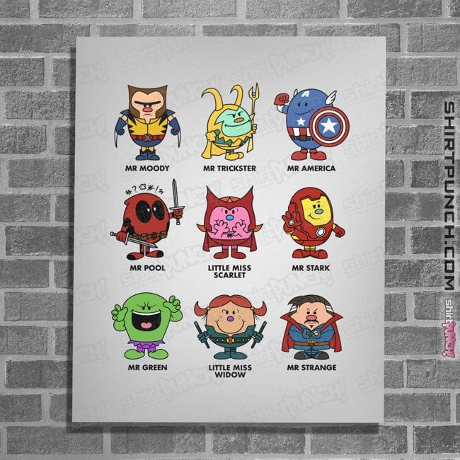 Secret_Shirts Posters / 4"x6" / White Marvels