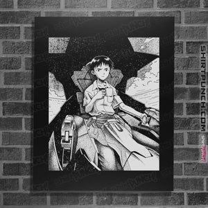 Shirts Posters / 4"x6" / Black Neon Genesis Evangelion