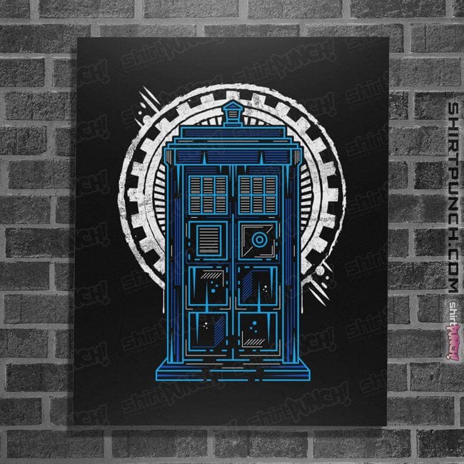 Shirts Posters / 4"x6" / Black Doctor Time and Space