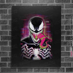 Daily_Deal_Shirts Posters / 4"x6" / Black Glitch Venom