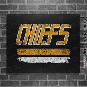 Shirts Posters / 4"x6" / Black Chiefs Retro
