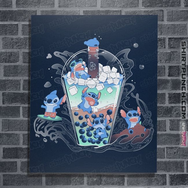 Daily_Deal_Shirts Posters / 4"x6" / Navy Bubble Stitch