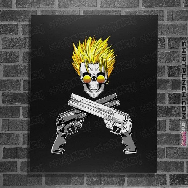 Shirts Posters / 4"x6" / Black Stampede Skull