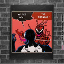 Load image into Gallery viewer, Shirts Posters / 4&quot;x6&quot; / Black Symbiote Slap
