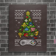 Load image into Gallery viewer, Shirts Posters / 4&quot;x6&quot; / Dark Chocolate A Classic Gamers Christmas

