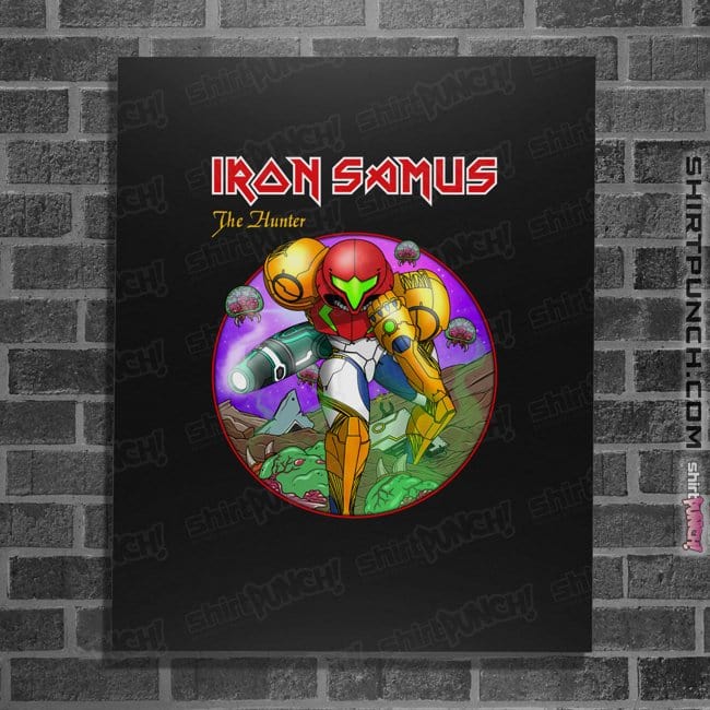 Daily_Deal_Shirts Posters / 4"x6" / Black Iron Samus