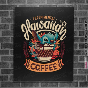 Daily_Deal_Shirts Posters / 4"x6" / Black Experimental Coffee