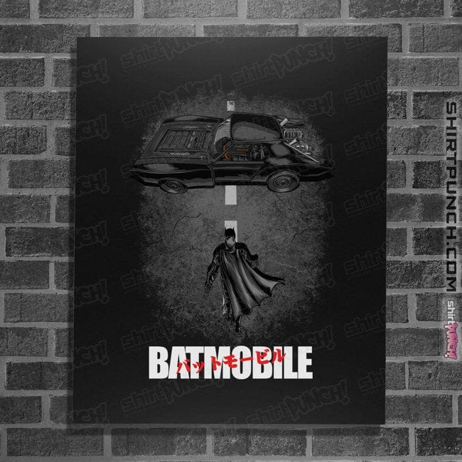 Daily_Deal_Shirts Posters / 4"x6" / Black To The Batmobile