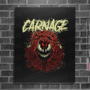 Shirts Posters / 4"x6" / Black Carnage Red