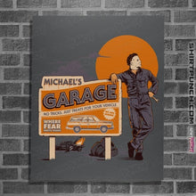 Load image into Gallery viewer, Daily_Deal_Shirts Posters / 4&quot;x6&quot; / Charcoal Michael&#39;s Garage
