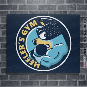Daily_Deal_Shirts Posters / 4"x6" / Navy Heeler's Gym