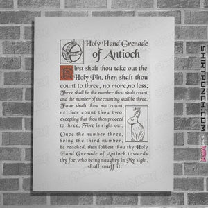 Secret_Shirts Posters / 4"x6" / White Holy Hand Grenade