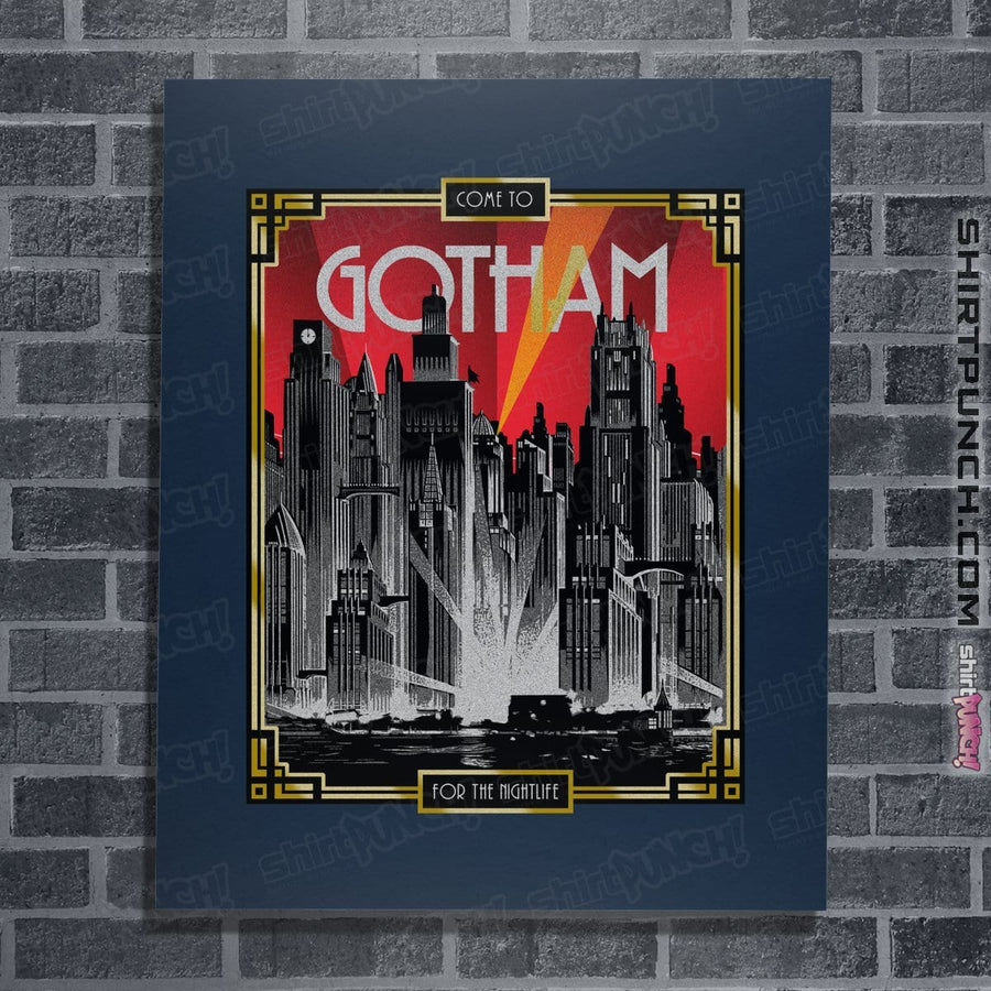 Shirts Posters / 4"x6" / Navy Visit Gotham