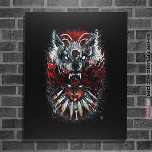Shirts Posters / 4"x6" / Black Wolf Princess