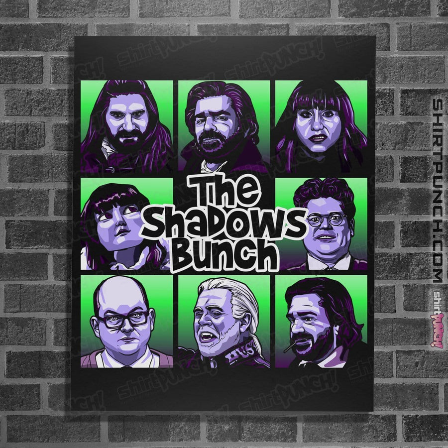 Shirts Posters / 4"x6" / Black The Shadows Bunch