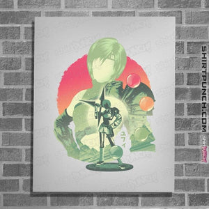 Daily_Deal_Shirts Posters / 4"x6" / White Ninja Materia Hunter