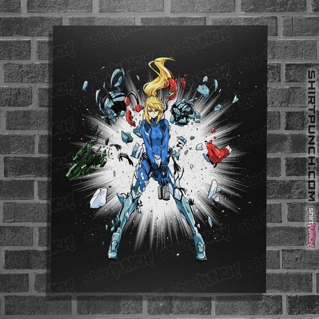 Daily_Deal_Shirts Posters / 4"x6" / Black Shattered