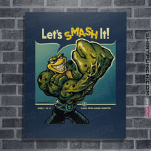 Load image into Gallery viewer, Shirts Posters / 4&quot;x6&quot; / Navy Rash Can Smash

