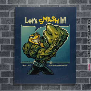 Shirts Posters / 4"x6" / Navy Rash Can Smash