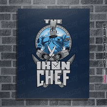Load image into Gallery viewer, Daily_Deal_Shirts Posters / 4&quot;x6&quot; / Navy The Iron Chef
