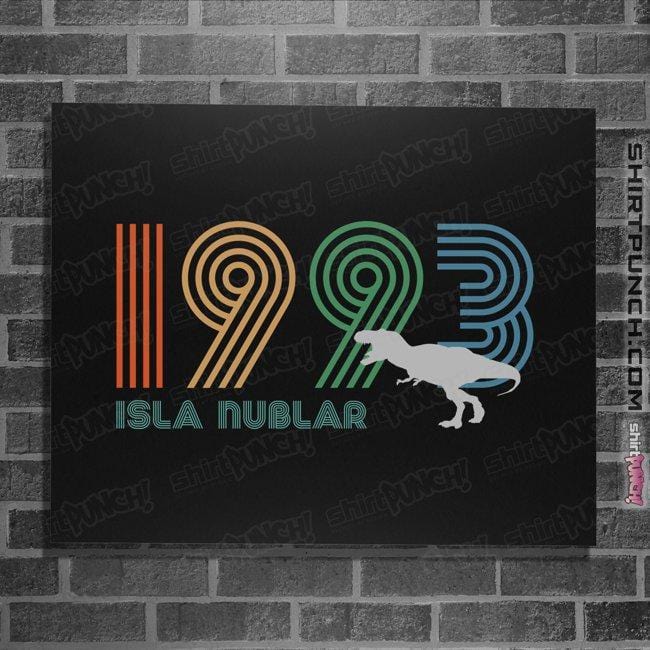 Secret_Shirts Posters / 4"x6" / Black Isla Nublar 1993