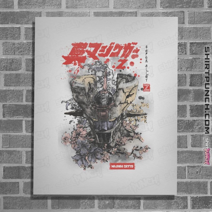 Shirts Posters / 4"x6" / White Mazinger Ink