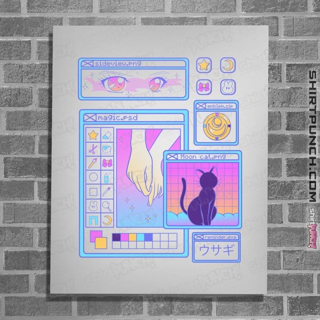 Daily_Deal_Shirts Posters / 4"x6" / White Moon Aesthetic