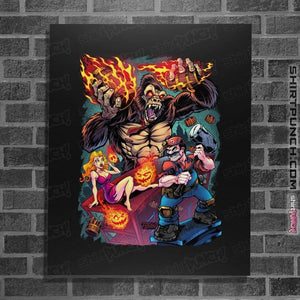 Daily_Deal_Shirts Posters / 4"x6" / Black Donkey Kong