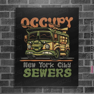 Daily_Deal_Shirts Posters / 4"x6" / Black The Turtle Van