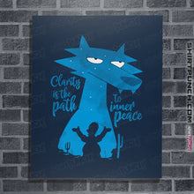 Load image into Gallery viewer, Shirts Posters / 4&quot;x6&quot; / Navy Space Coyote
