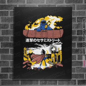 Secret_Shirts Posters / 4"x6" / Black Attack On Sesame Street