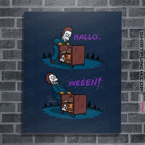 Daily_Deal_Shirts Posters / 4"x6" / Navy Halloweeen