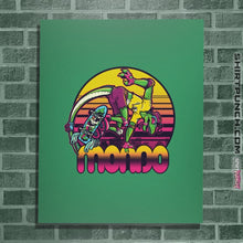 Load image into Gallery viewer, Shirts Posters / 4&quot;x6&quot; / Irish Green Mondo Gecko
