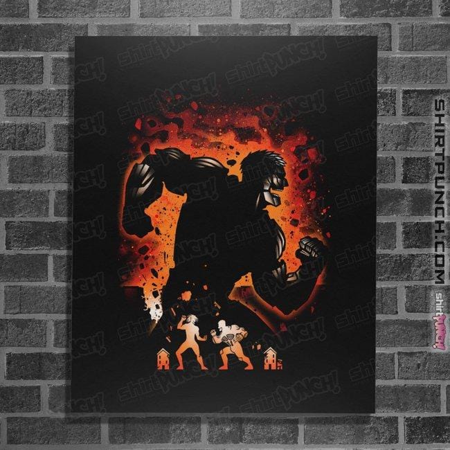 Shirts Posters / 4"x6" / Black Armored Titan