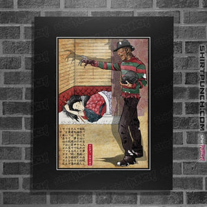 Daily_Deal_Shirts Posters / 4"x6" / Black Freddy In Japan