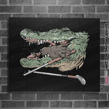 Load image into Gallery viewer, Secret_Shirts Posters / 4&quot;x6&quot; / Black The Hand Gator
