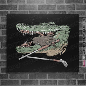 Secret_Shirts Posters / 4"x6" / Black The Hand Gator