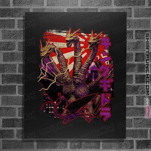 Shirts Posters / 4"x6" / Black Pop Ghidorah
