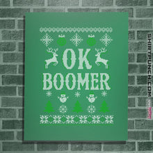 Load image into Gallery viewer, Shirts Posters / 4&quot;x6&quot; / Irish Green OK Zoomer Ugly Christmas Sweater
