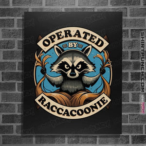 Daily_Deal_Shirts Posters / 4"x6" / Black Raccoon Supremacy