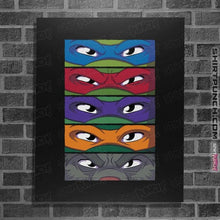 Load image into Gallery viewer, Daily_Deal_Shirts Posters / 4&quot;x6&quot; / Black TMNT Eyes
