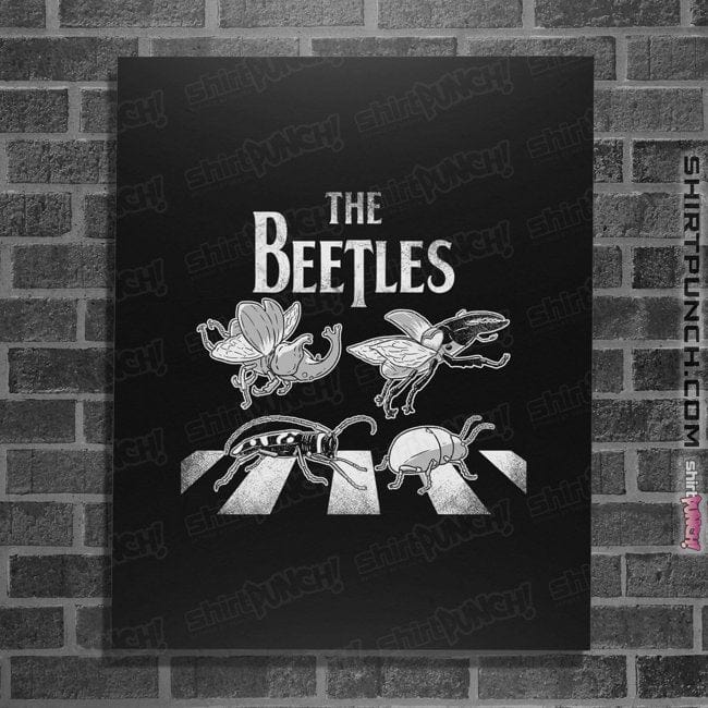 Secret_Shirts Posters / 4"x6" / Black The Real Beetles