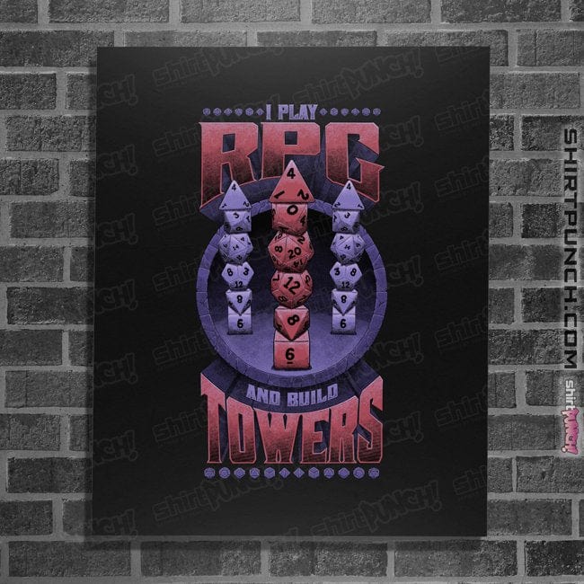 Secret_Shirts Posters / 4"x6" / Black Dice Tower!