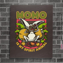 Load image into Gallery viewer, Daily_Deal_Shirts Posters / 4&quot;x6&quot; / Dark Chocolate Momo Is My Spirit Animal
